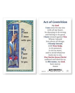 Act of Contrition Holy Card
