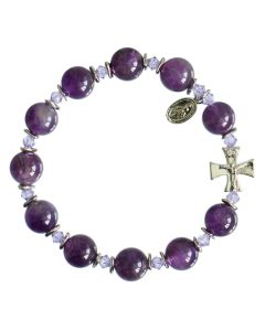 Amethyst - Rosary Bracelet