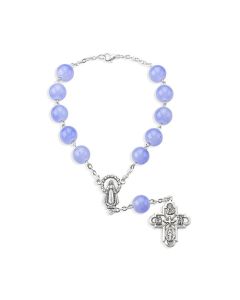 Auto Rosary Light Blue