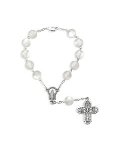 Auto Rosary White