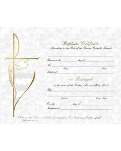 Baptism Certificates 50pc