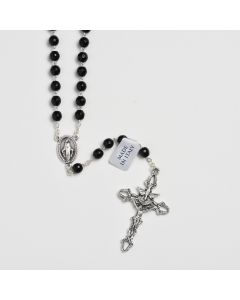 Black Agate Stone Rosary