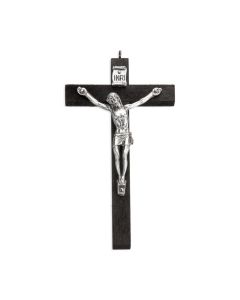 Black Wood Crucifix 4"