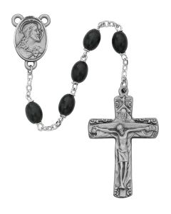 Black Wood Trinity Rosary