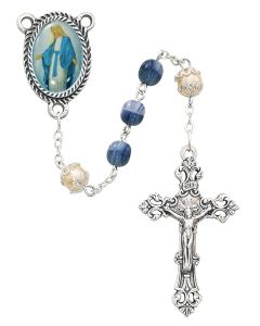 Blue and Pearl Rosary
