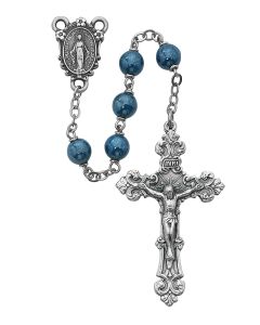 Blue Glass Rosary