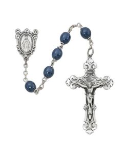 Blue Glass Rosary