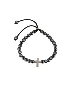Bracelet Hematite Cross
