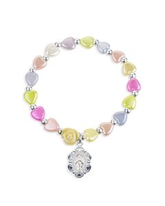 Miraculous Medal Beaded Bracel