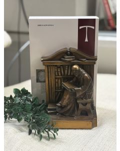 Bronze Monk Bookends