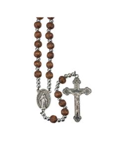Brown Wood Rosary