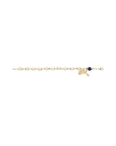 Capped Crystal Rosary Bracelet