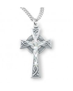 Celtic Crucifix Sterling Silve