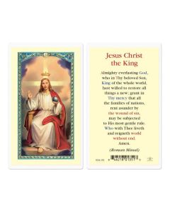 Christ the King Holy Card