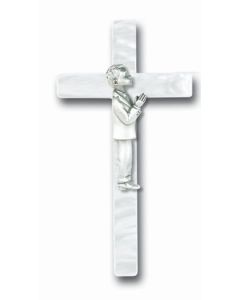Communion Boy Pearlized Cross