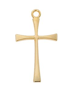 Cross Gold over SS Flared