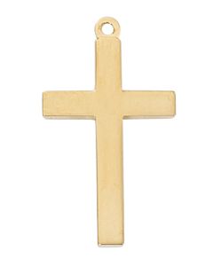Cross Gold over Sterling Block