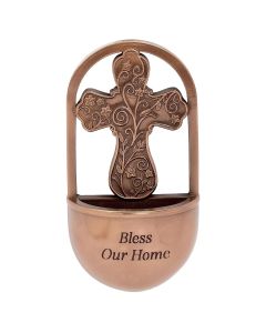 Cross Holy Water Font 6"