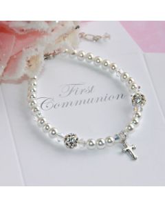 Cross Pearl Bracelet