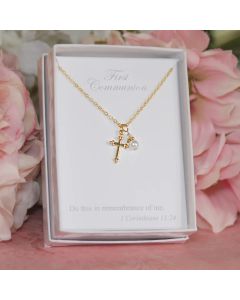 Cross Pearl Necklace