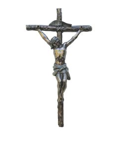 Crucifix 10" Cold Cast Bronze, Wall-Mounted