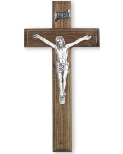 Crucifix 10" Walnut