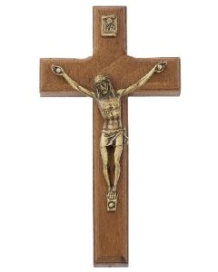 Walnut Crucifix 4.75"