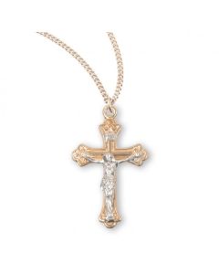 Crucifix Gold over Sterling