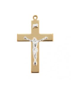 Crucifix Gold over Sterling