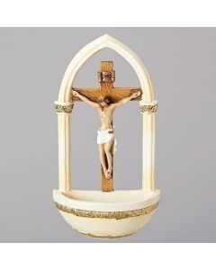 Crucifix Holy Water Font