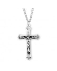 Crucifix lg SS 24" chain