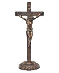 Crucifix bronze style Corpus
