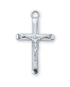 Crucifix SS 18" Chain