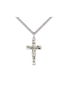 Crucifix SS 18" Sterling Chain