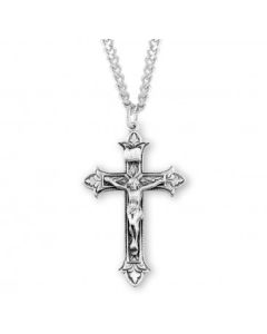 Crucifix SS Fleur de Lis tips