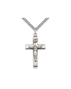 Crucifix SS Medal Engraved
