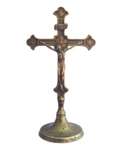 Crucifix Standing Antique Brs