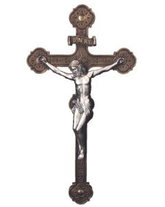 Crucifix two-tone 14"