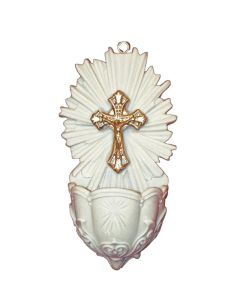 Crucifixion Holy Water Font