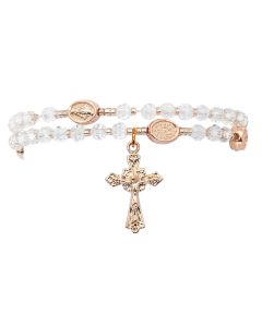 Crystal Copper Twist Rosary