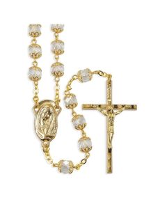 Crystal Glass Bead Rosary