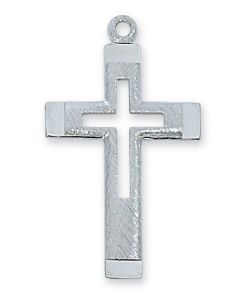 Cut Out Cross SS 18" Ch