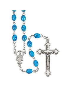 Dark Blue Marbelized Rosary