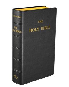 Douay Rheims Black Leather