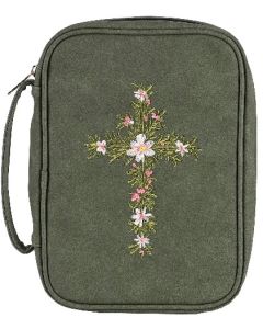 Embroidered Cross Bible Cover