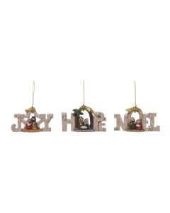 Faith Hope Love Nativity Orn