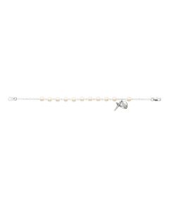 Glass Pearl Rosary Bracelet