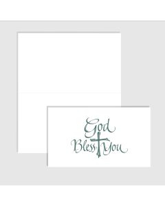 God Bless You Folded Note Card