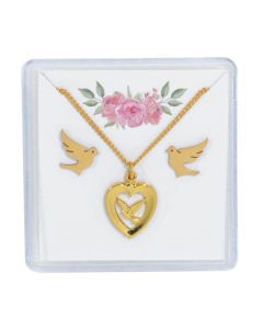 Gold Holy Spirit Earrings and