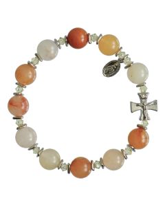 Gold Jade - Rosary Bracelet